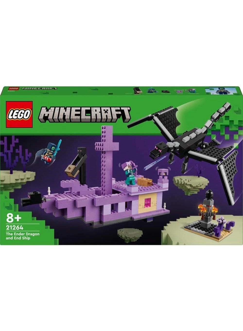 Minecraft The Ender Dragon and End Ship (21264)