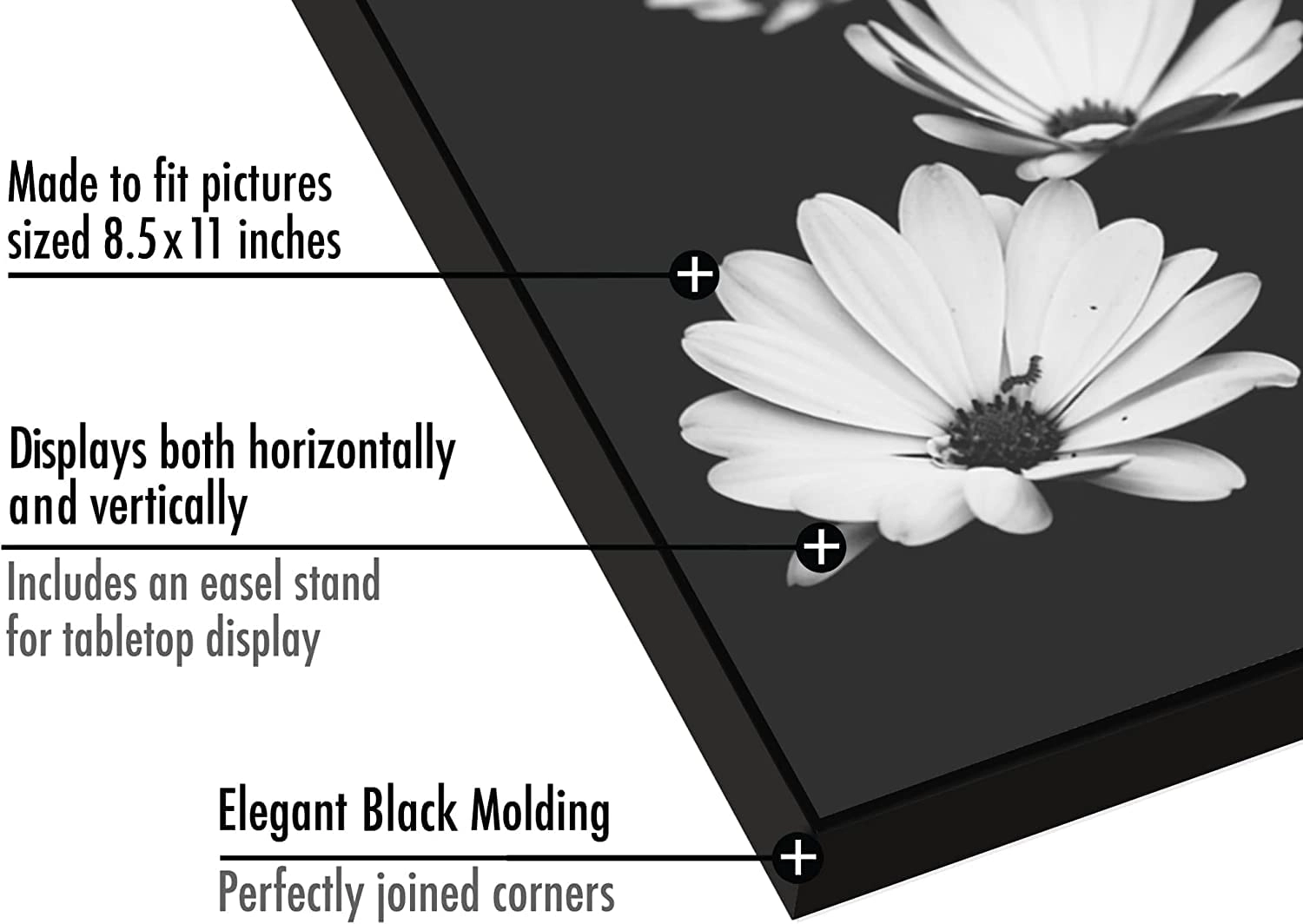 Front Loading Picture Frame - 8.5x11