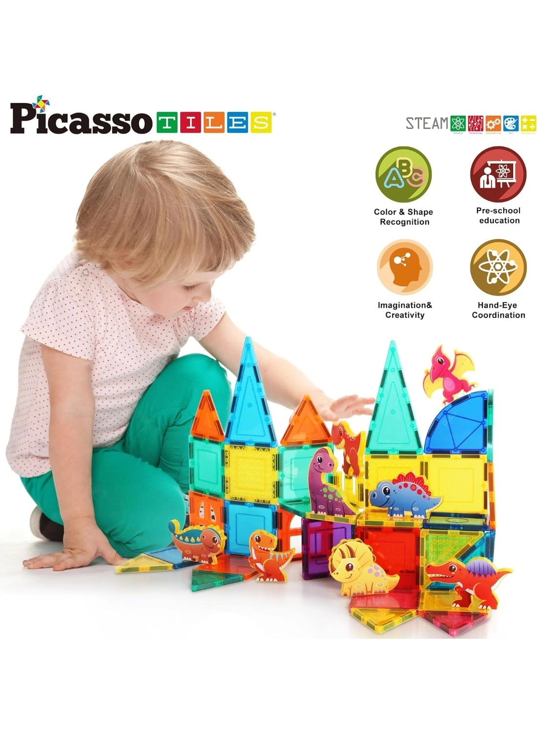 Dinosaur Magnetized Action Figures - 8pcs