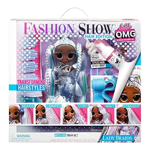 Lady Braids Fashion Doll - 10"/25cm Fashion Show Hair Edition Ages 4+