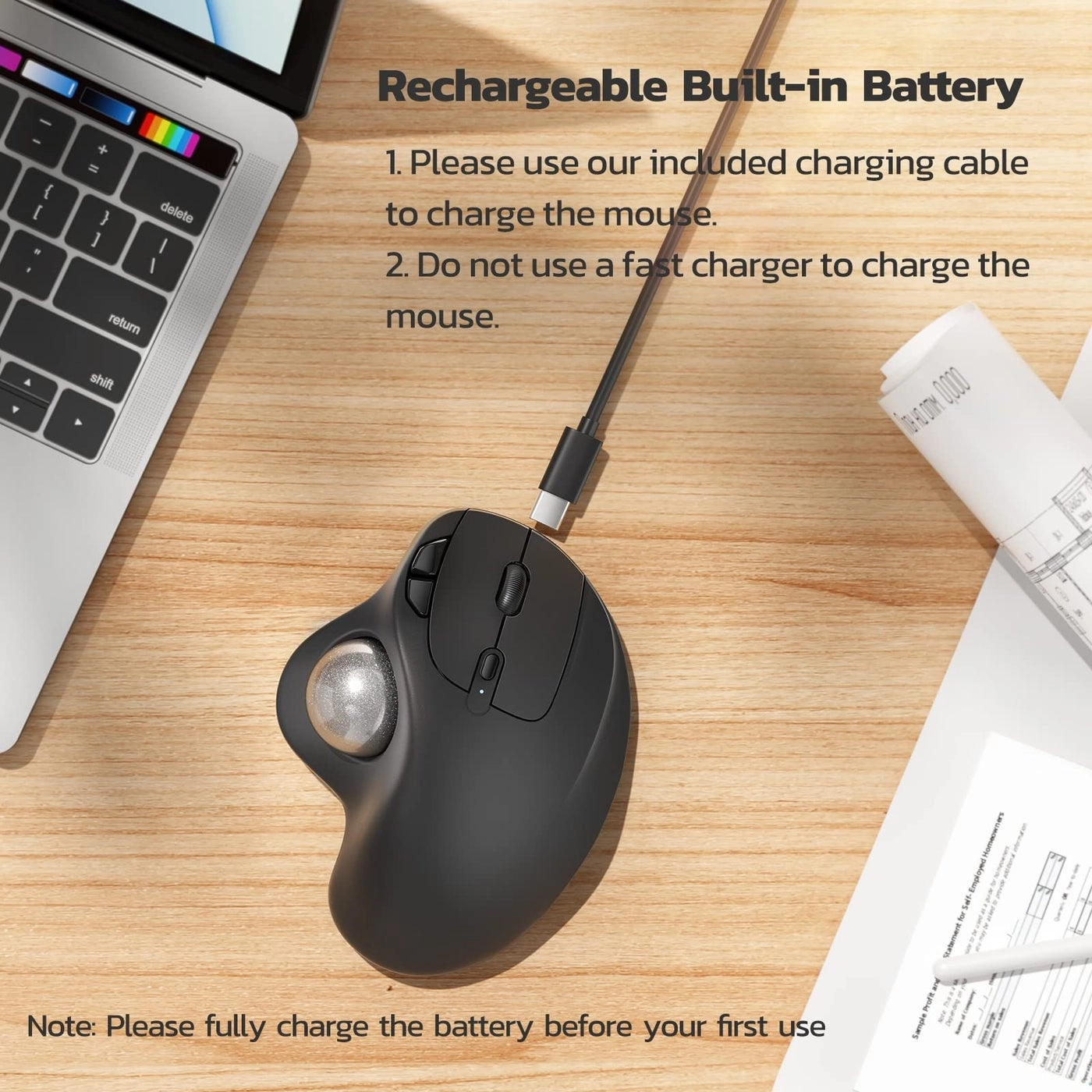 M501 Trackball Mouse - Wireless
