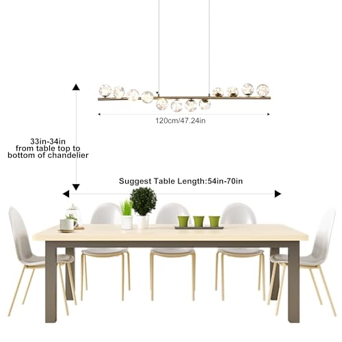 Modern Globe Chandelier - 3000 - 6000K Dimmable