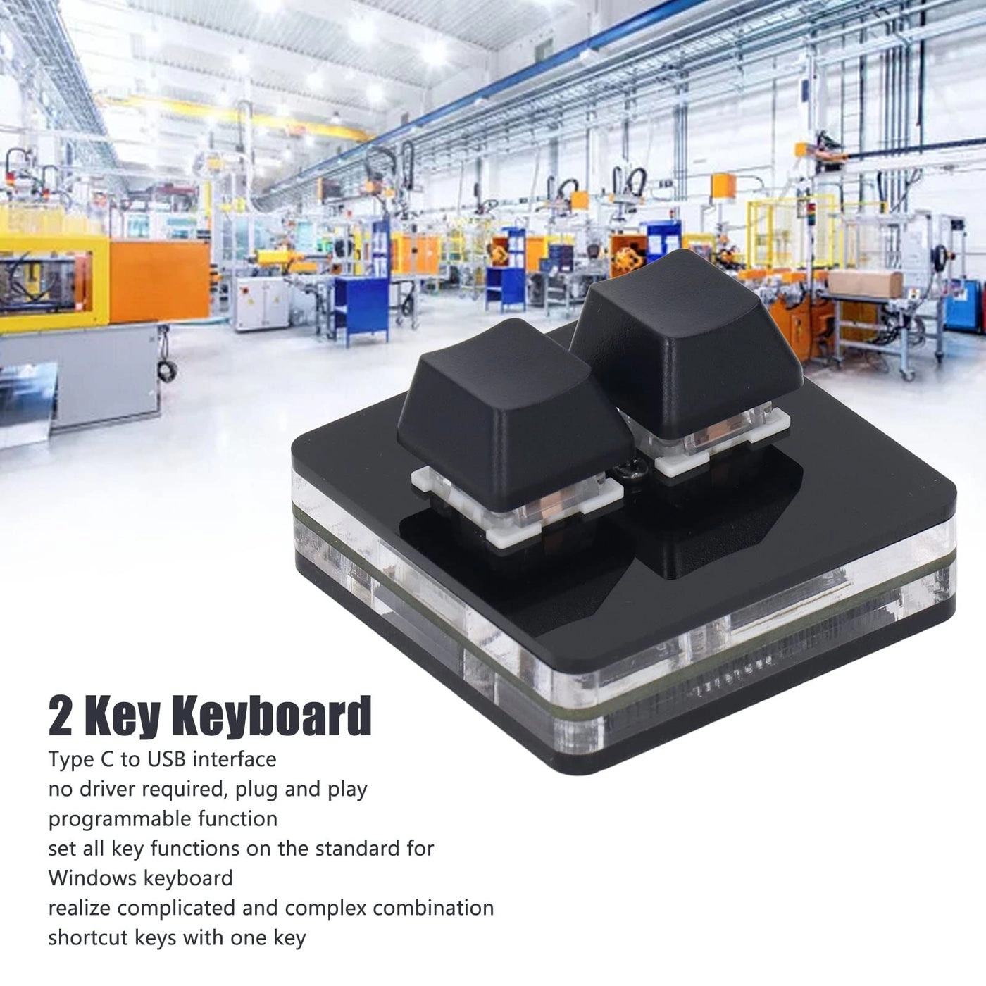 2 Key Keyboard - Wireless