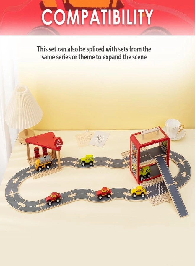 Wooden Toy Car Set