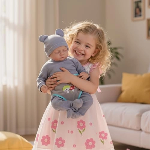 Reborn Baby Doll - 17Inch Cloth Body African American