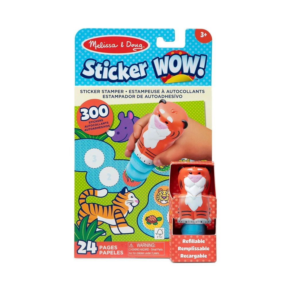 Sticker Wow! Stamper - Tiger + Mini Activity Pad - 24 pages