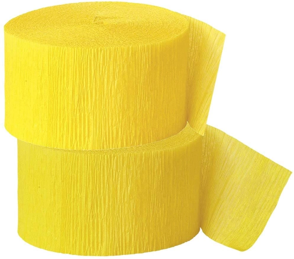 Party Time Trading LLC Crepe Paper Streamer - 2 Rolls Wedding Valentines Baby Shower Bachelorette Birthday