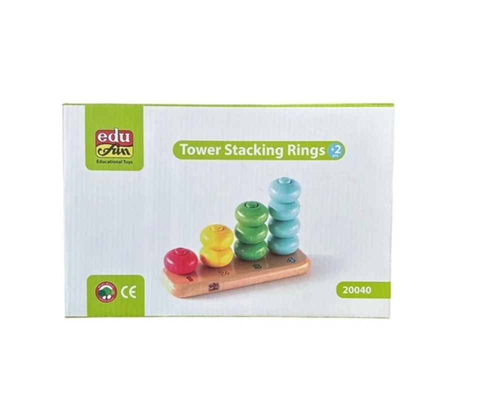 Tower Stacking Rings - Suitable for 2 years and above 10 Pcs