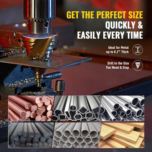 HSS Spiral Groove Step Drill Bit - High Speed Steel (HSS) 1 piece(s) 1/4" to 2-3/8" Drill Bit