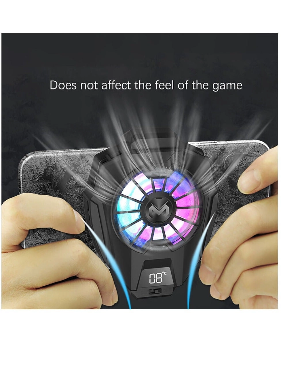Mobile Phone Cooling Fan - 9-Blade Quiet Fan 65-85mm