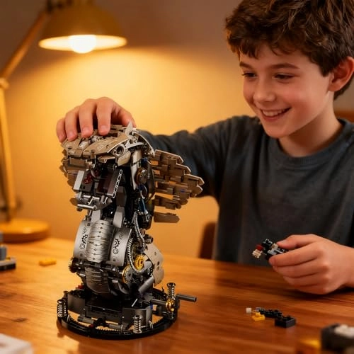 Mechanical Cobra - Hand-Crank Electric Motor Model Kit