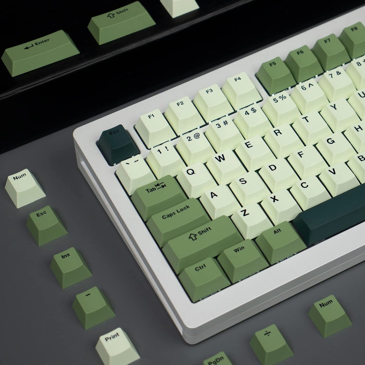 Womier PBT keycaps - 75 Percent Mechanical keyboard