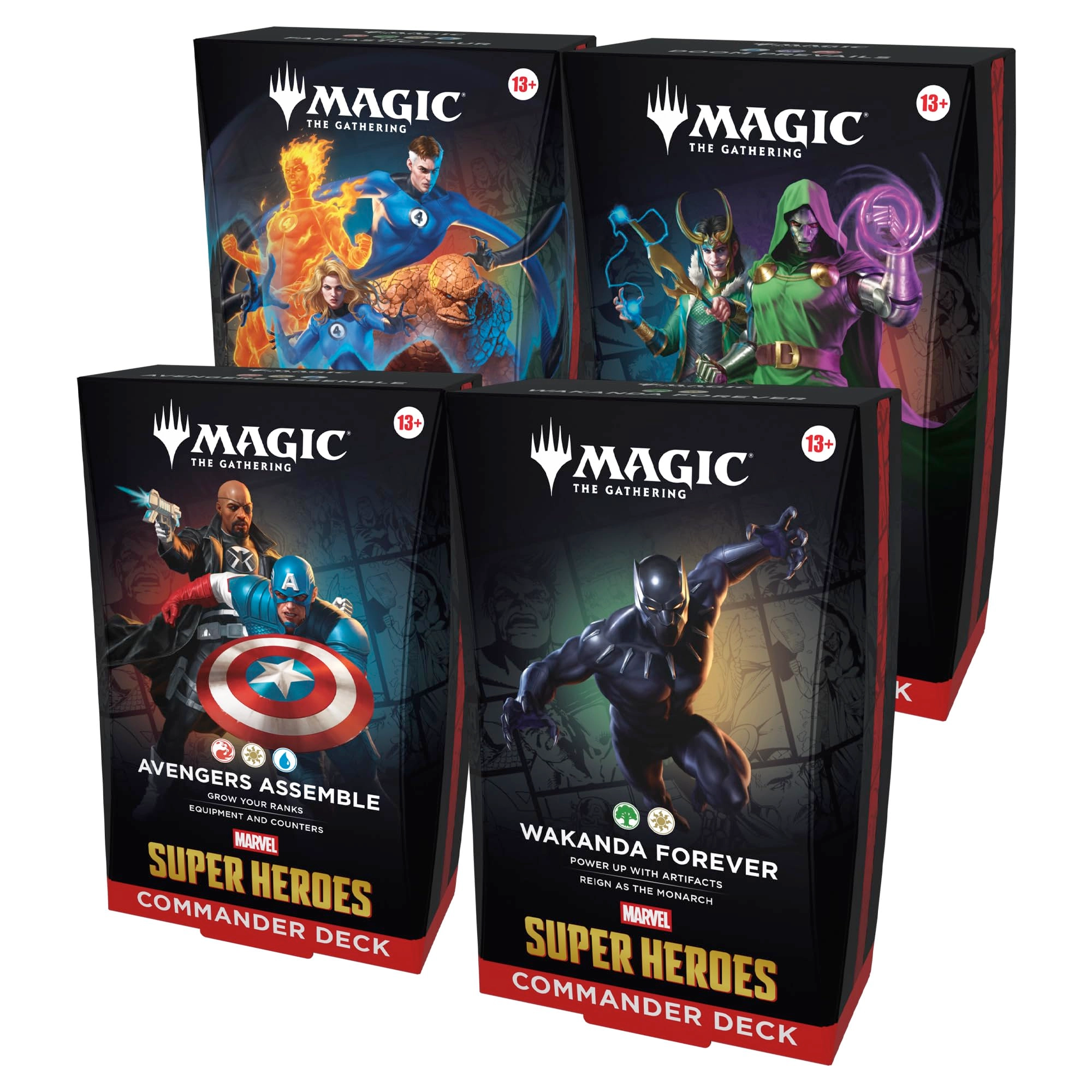 Wizards of the Coast Avengers Assemble - 100-card deck + Wakanda Forever + The Fantastic Four + Doom Prevails