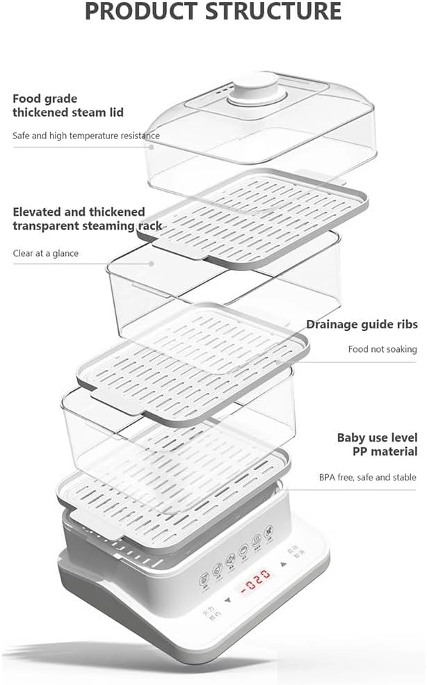 360° Steam Cycle Electric Food Steamer - 26L