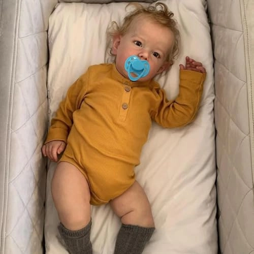 Baby Reborn Doll - 70 CM / 28inch Silicone Vinyl Blonde Ages 3+
