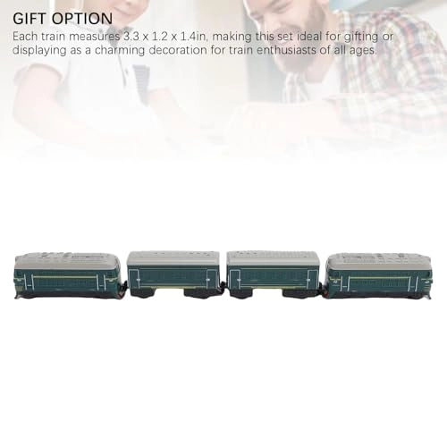 Retro Alloy Model Train Set - 1:60 4pcs