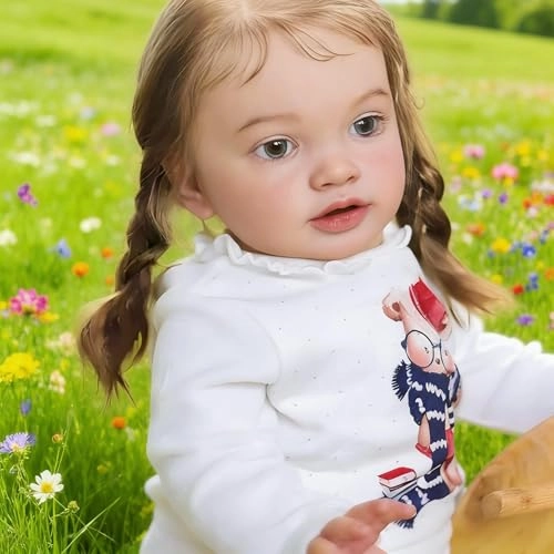 Pippa Reborn Baby Doll - 26 inch Cotton Vinyl Hand-rooted Curly Hair Ages 3+