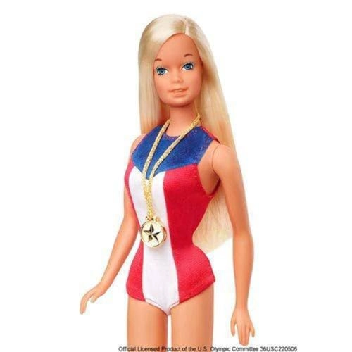 1975 Gold Medal Doll Reproduction - Olympics-Themed One-Piece Doll Stand Certificate of Authenticity