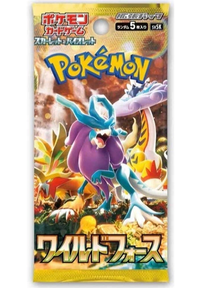 Pokémon Wild Force Booster Pack - Japanese 5pcs