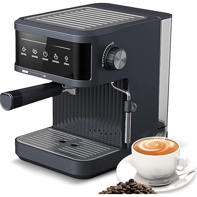 Automatic Coffee Machine 850W 20 Bar Adjustable Steam Wand