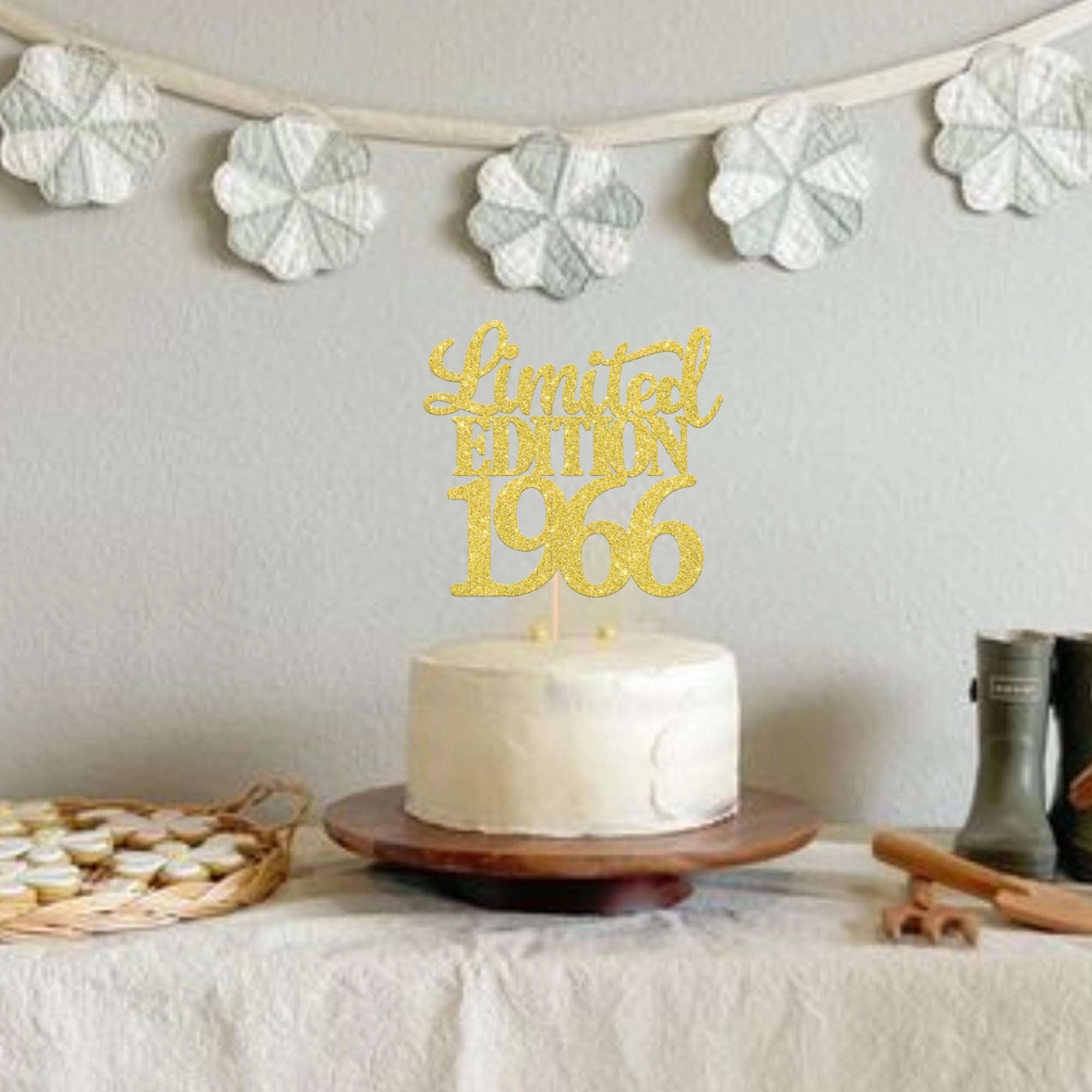 1966 Cake Topper - 1 Pack Anniversary Birthday