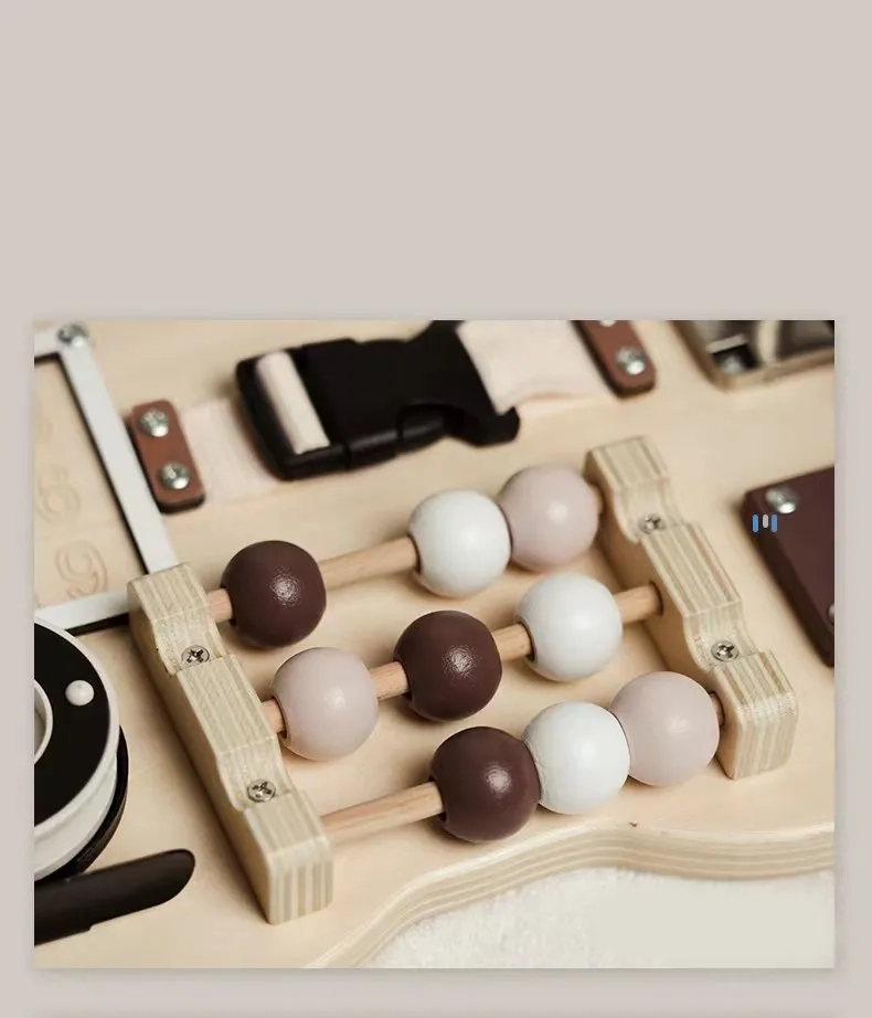 Bear Shaped Montessori Wooden Busy Board