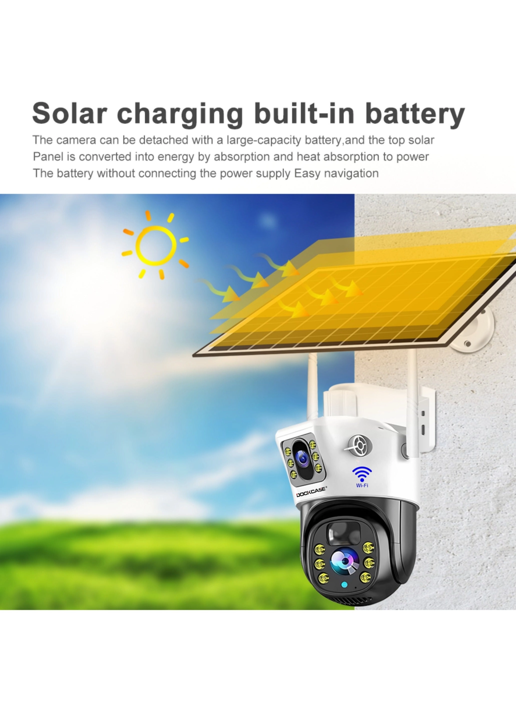 Indoor/Outdoor Security Solar Camera 4MP