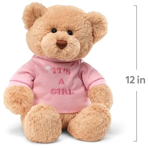 Its a Girl Message Bear - 30 cm