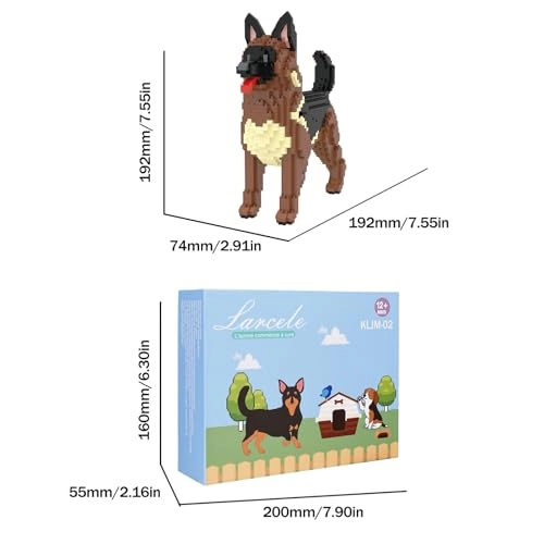Micro Dog Building Blocks - German Shepherd Dog 1254 pcs