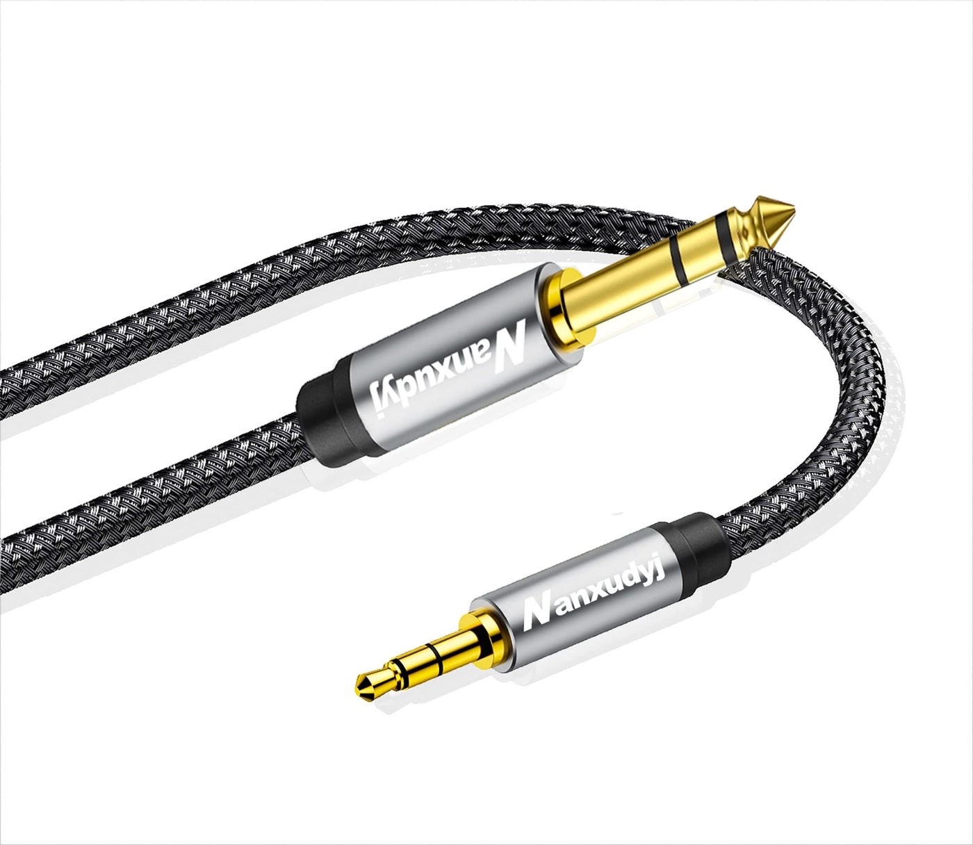 Nanxudyj 6.35mm to 3.5mm AUX Cord - 1ft