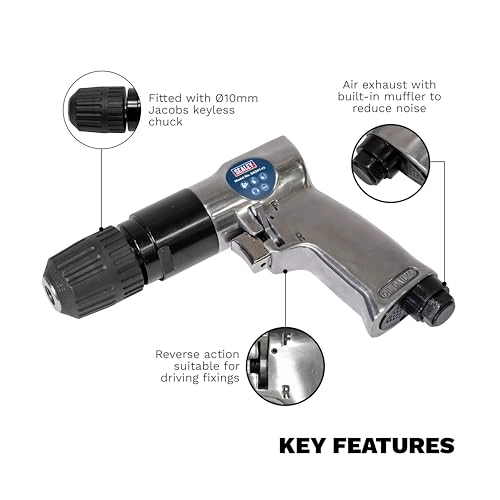 SA241 - Reversible Air Drill 10mm Keyless Chuck