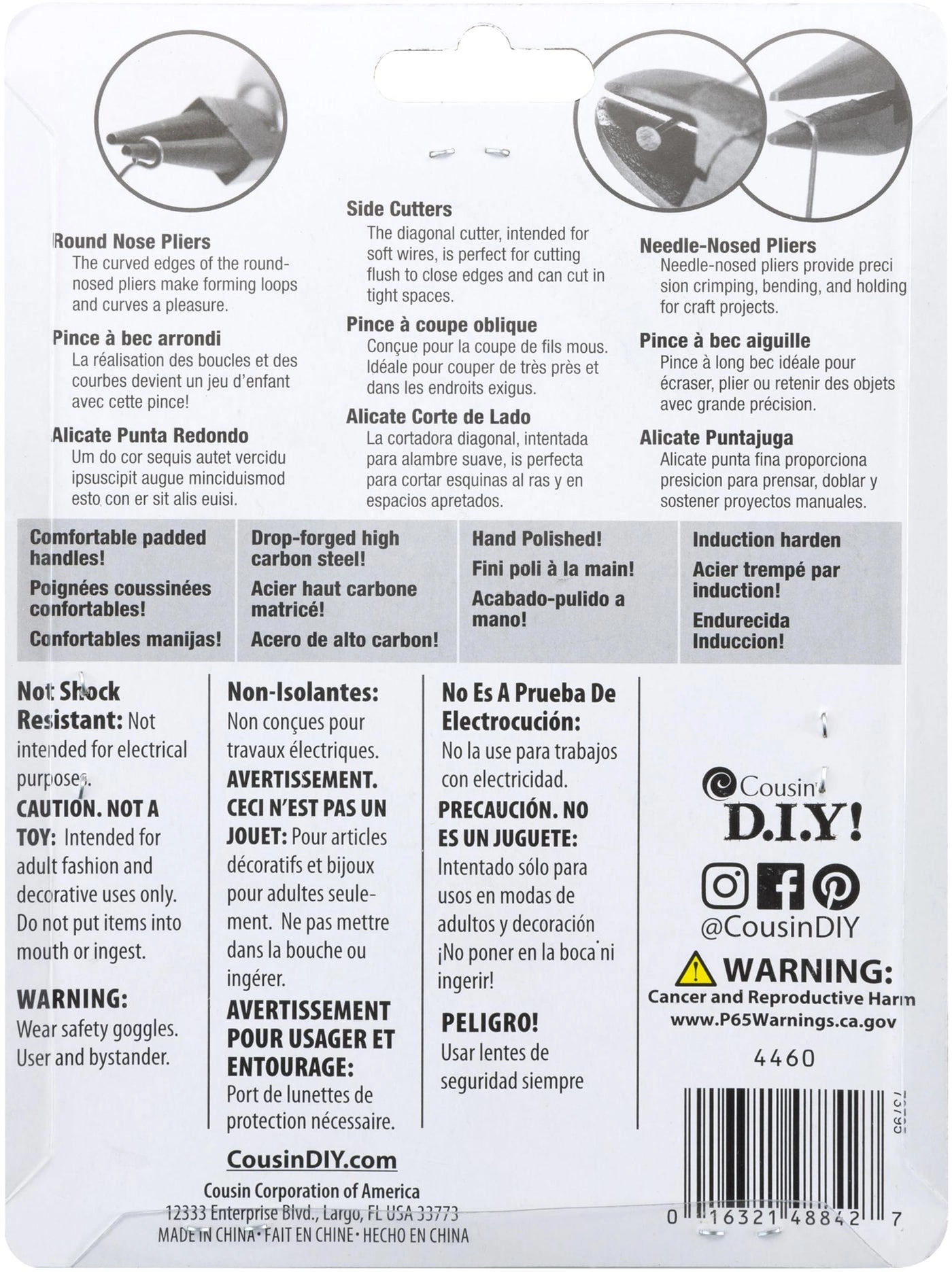 4460 - Craft & Jewelry Making Tool Kit 3-Piece