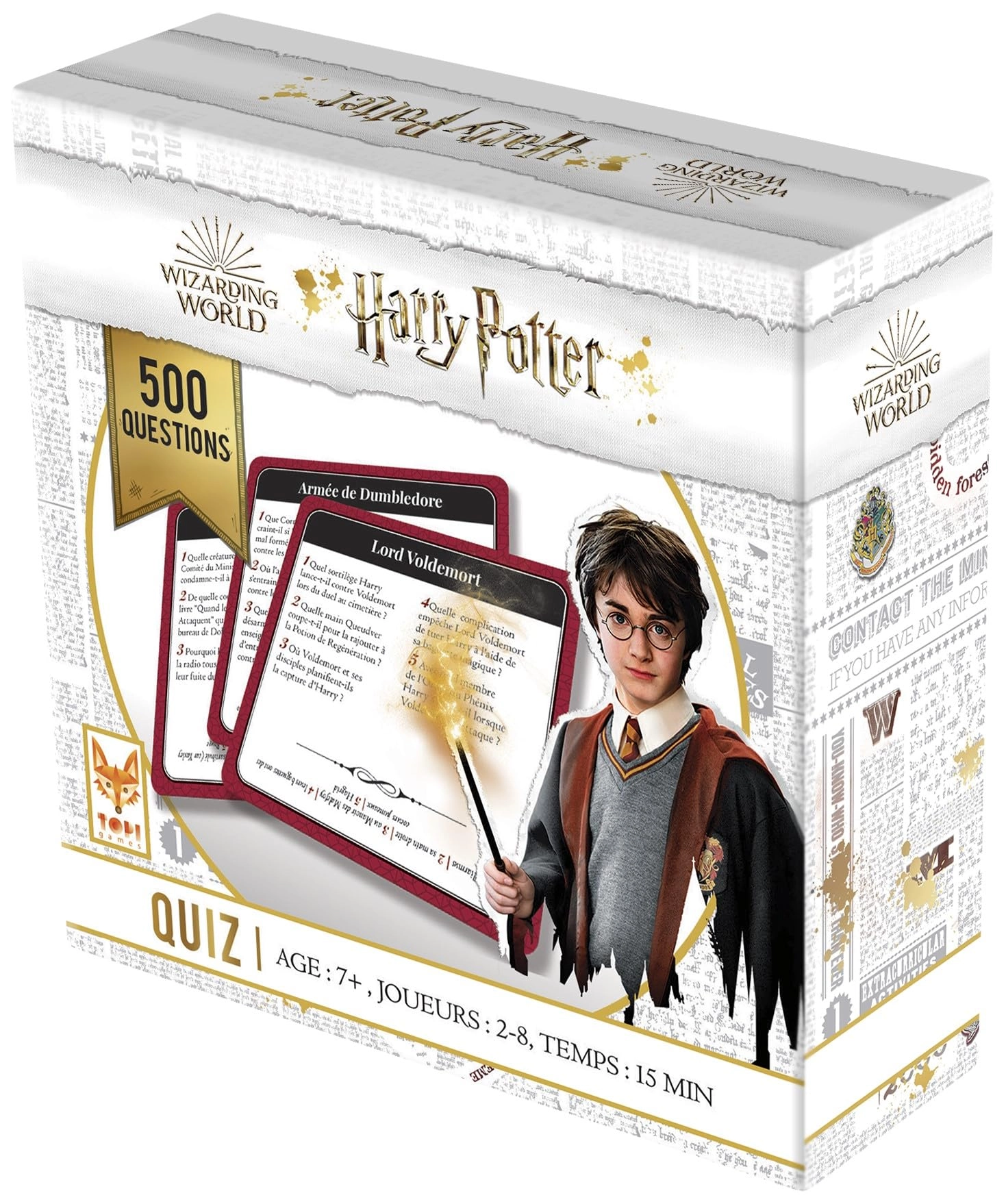 Topi Games Harry Potter Quiz 500 - Card Game (French)