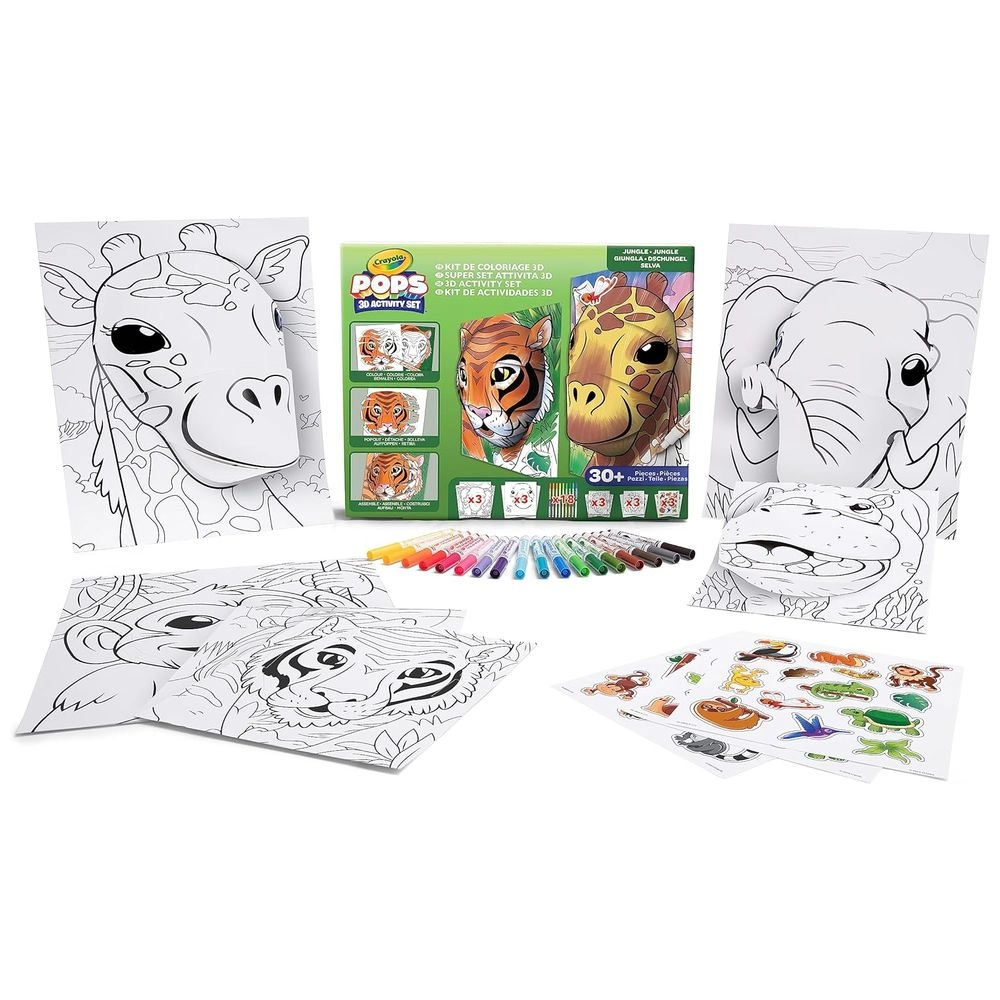 Crayola Pops Super 3D Activity Set - Jungle
