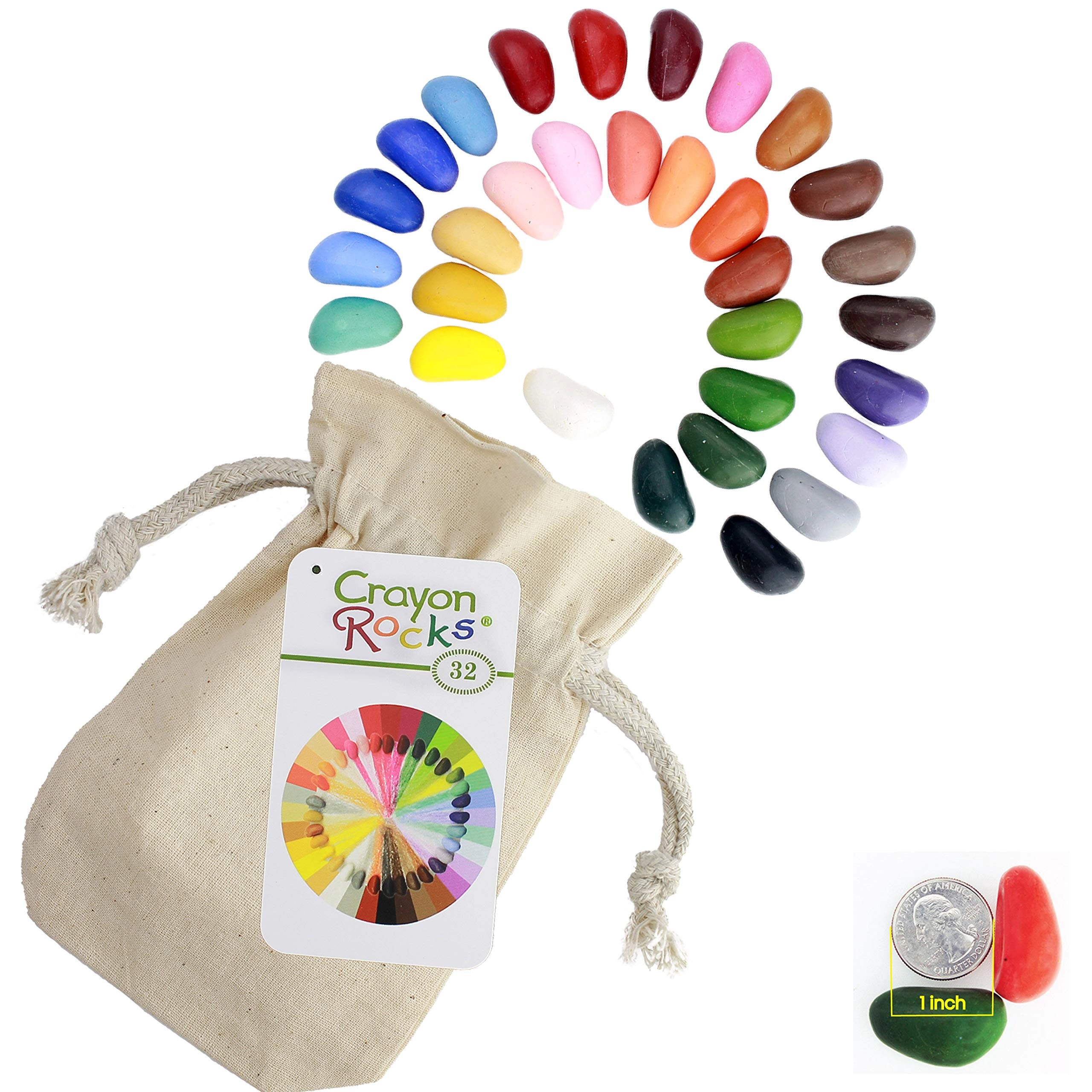 Crayon Rocks Wax Crayons - Natural - 32 Pcs