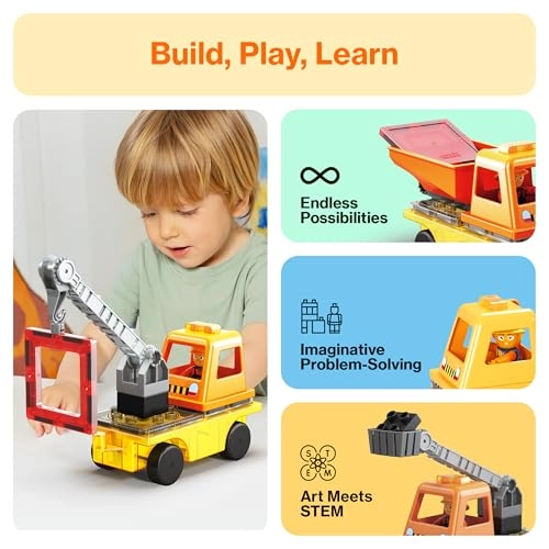 Magnet Tile Building Blocks - 15pcs