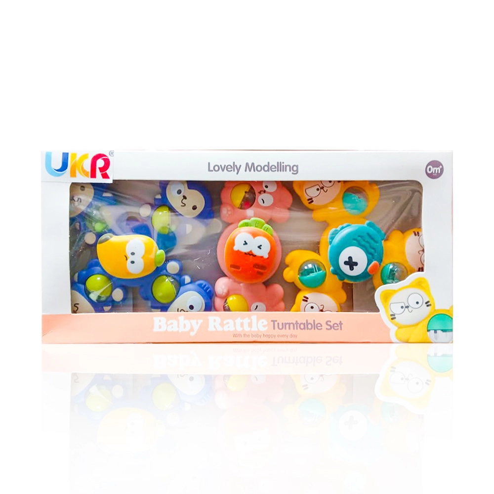 UKR Baby Rattle Turnable - Suitable for 0 month and above 3 Pcs