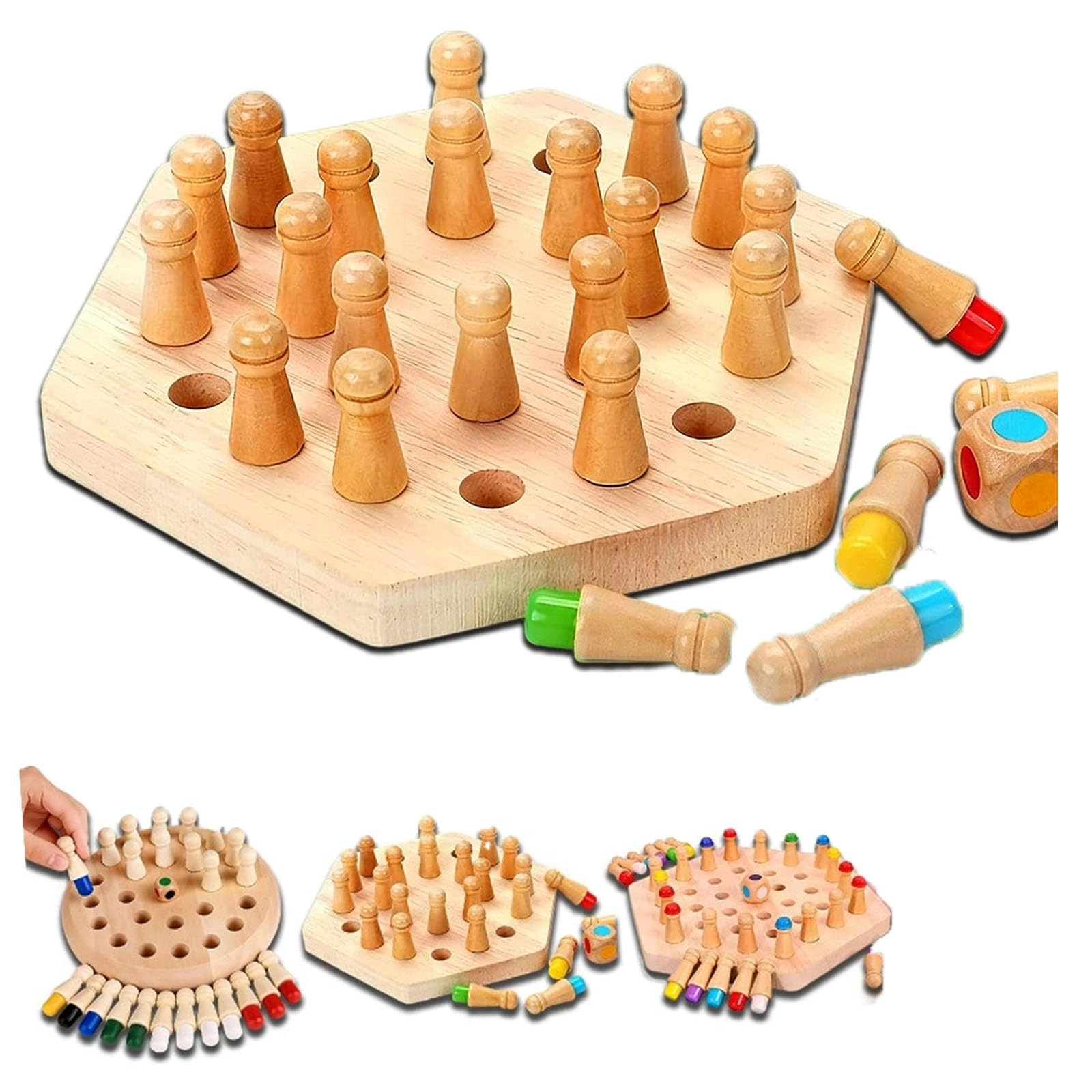 Wooden Memory Match Stick Chess