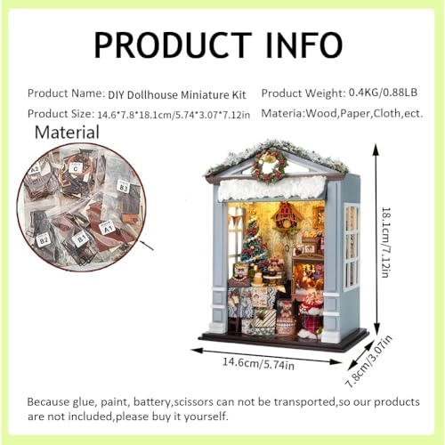 3D Wooden Puzzle Bookshelf Insert - Library of Books 1:24