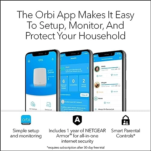 Orbi Tri-Band Wi-Fi 6 Mesh System - 2 piece(s)