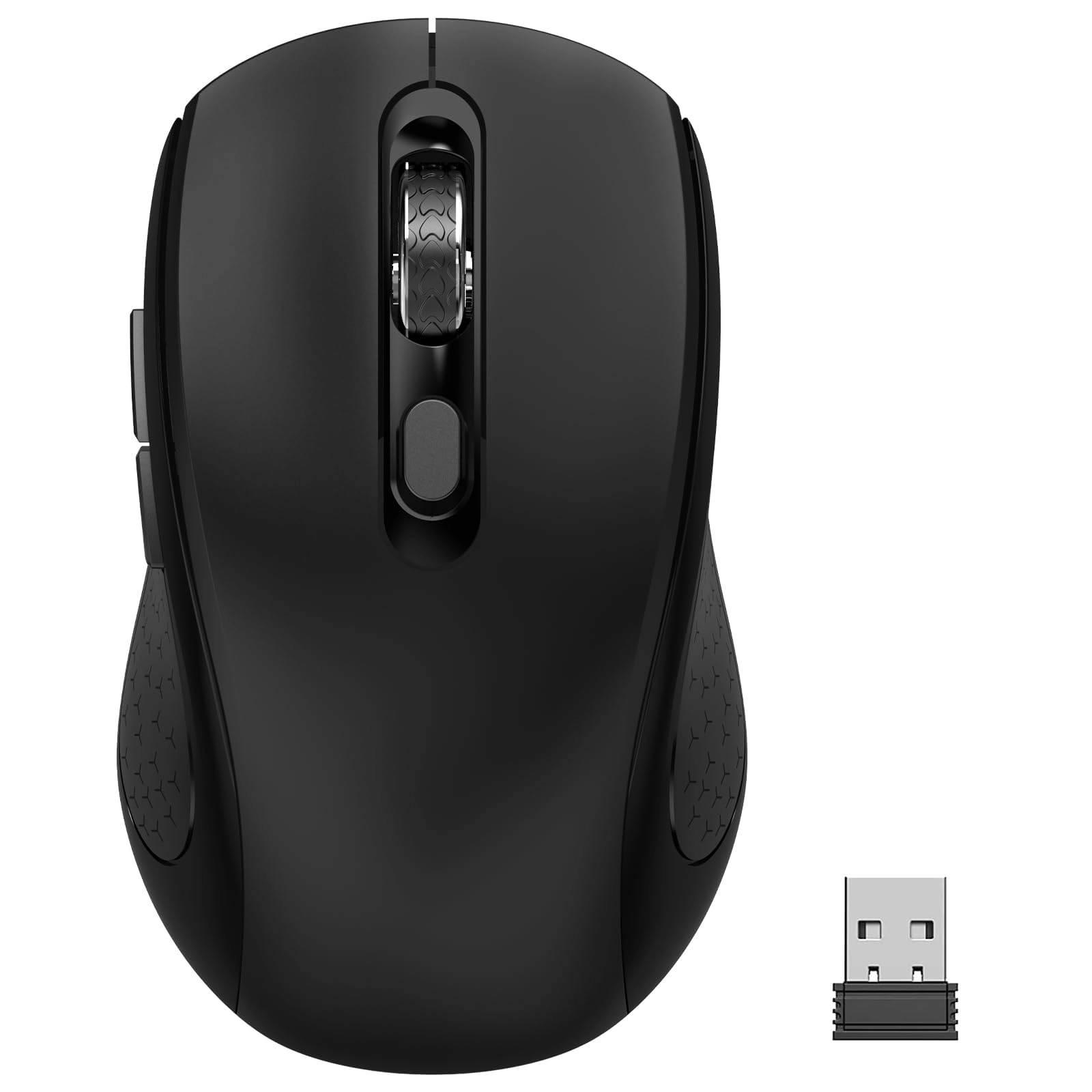 KASTWAVE Rechargeable Ergonomic Silent Mouse with 2.4GHz USB Receiver - Wireless