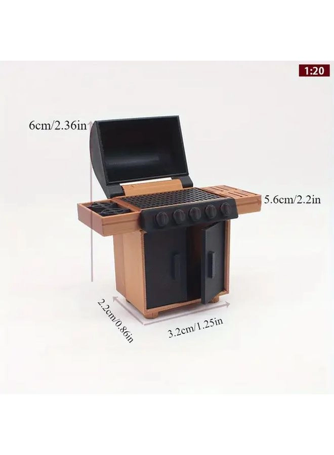 Generic Barbecue Grill Model - 1:20 Scale Miniature