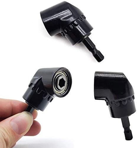 105 Degree Right Angle Drill - Short & Long 1/4inch + Flexible Extension Bar - 12"