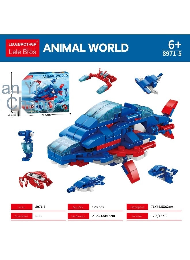 LELE BROTHER ANIMAL WORLD - Ocean Kingdom Submarine 139 pcs