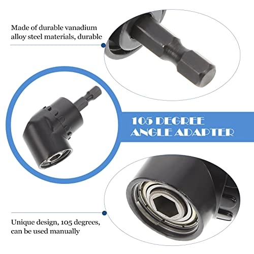 105 Degree Angle Adapter - Black 2pcs