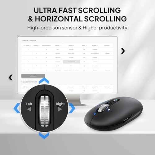 Side Scroll Ergonomic Mouse - Bluetooth