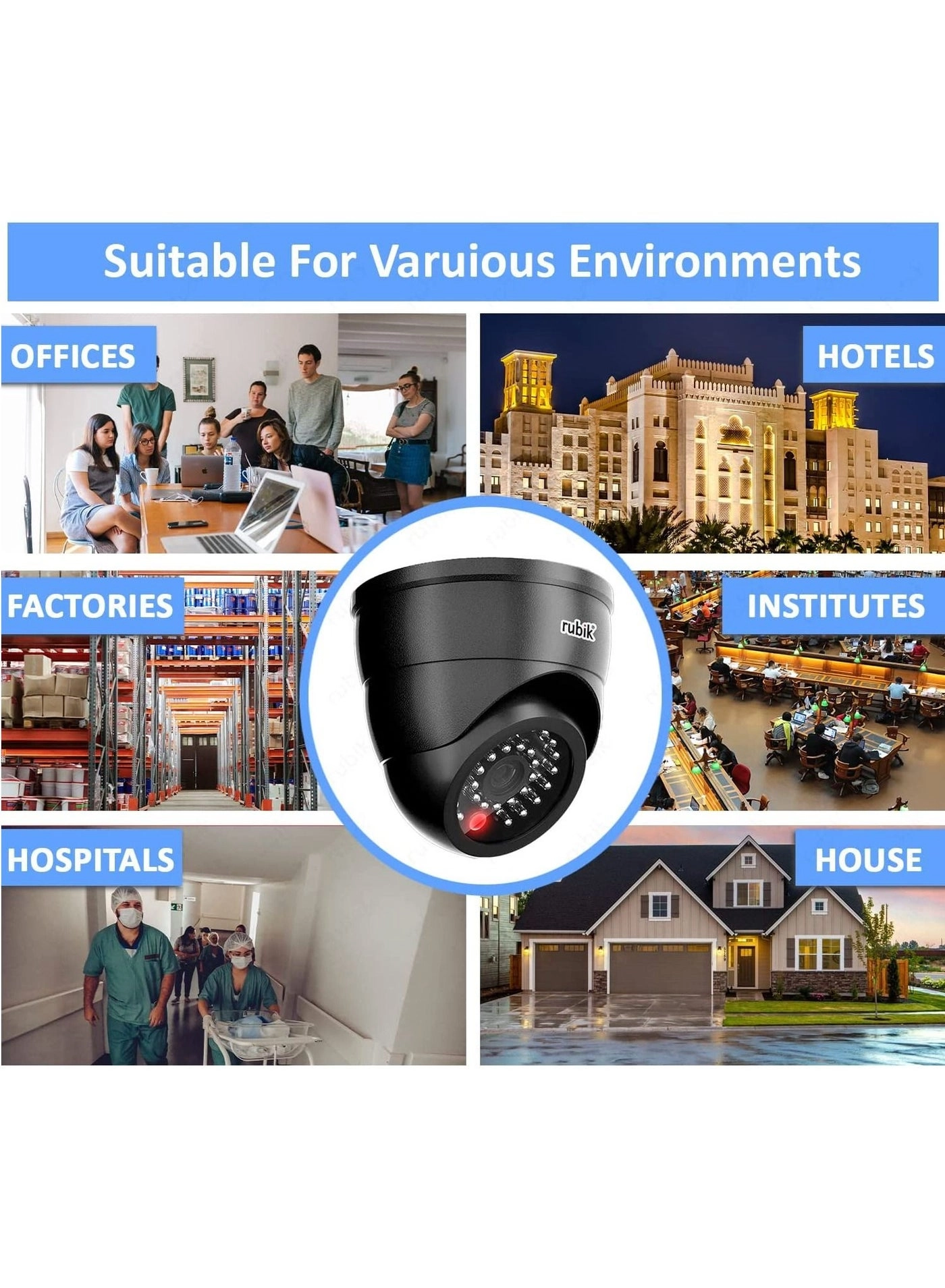 Dummy CCTV Dome Camera - Indoor