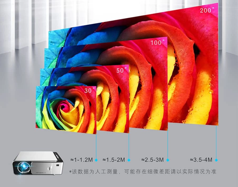 Home mobile phone wireless wifi smart projector - 1280*720 pixels