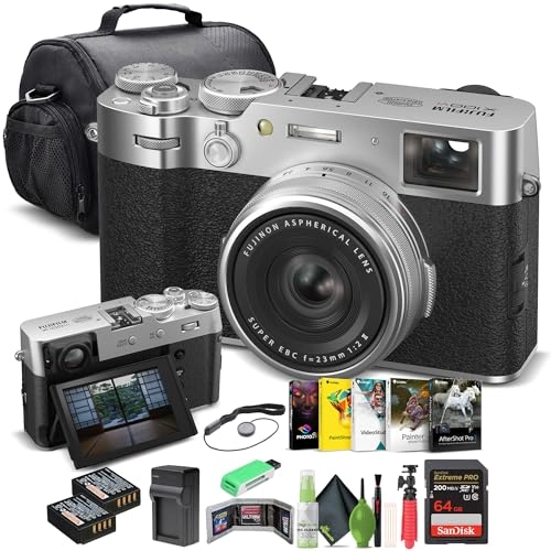 X100VI + Extreme Pro + Memory Card Reader + NP-W126 + External Charger + Photo Software + Luxury Soft Case + Flexible Tripod + Memory Card Wallet