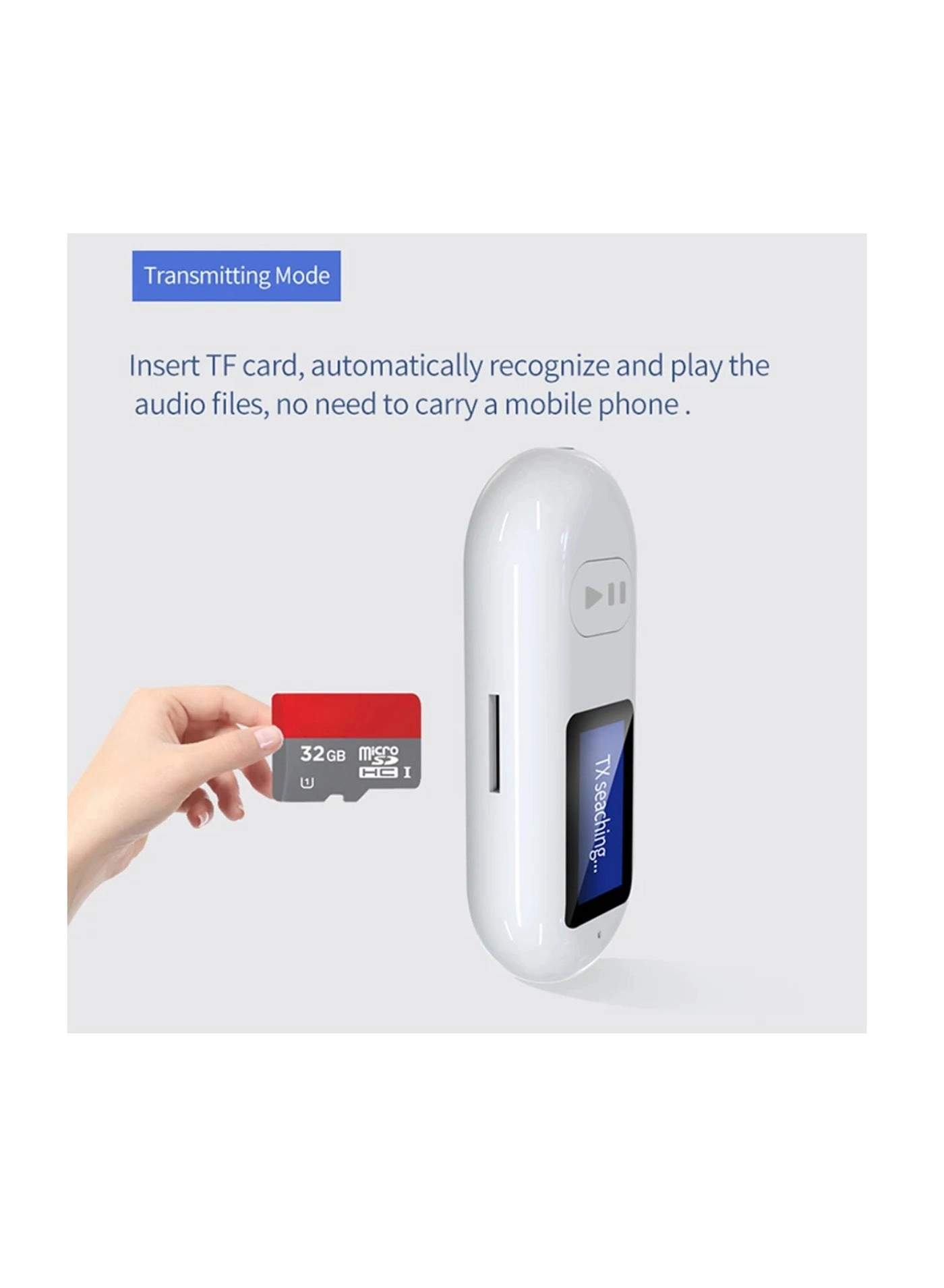 Bluetooth Transmitter - built-in rechargeable battery